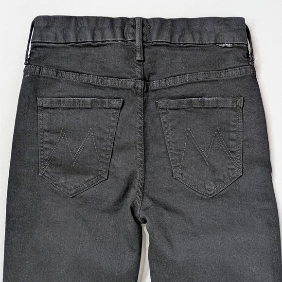 Mother Guilty Glitter Racer 24 Black Skinny Jeans Luxe Athleisure Street Style - Picture 7 of 12